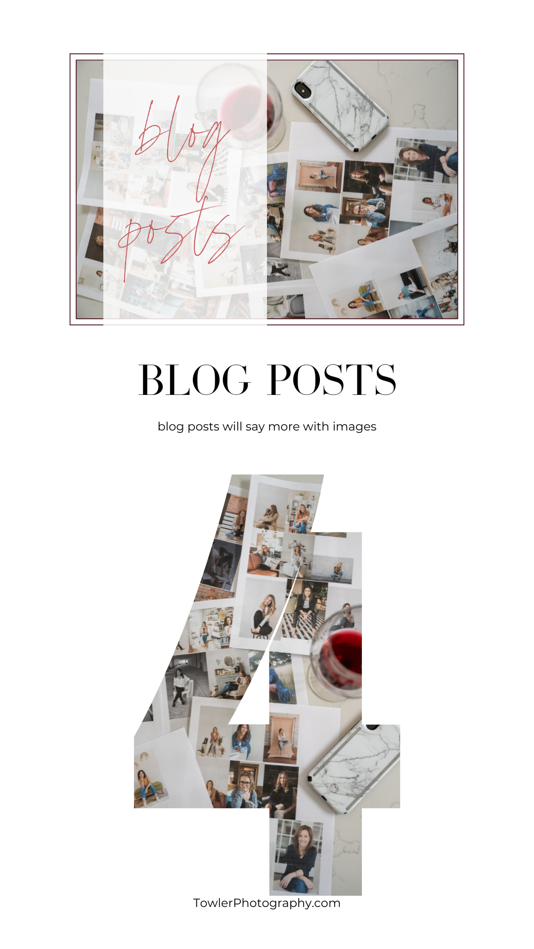 a number four with the suggestion to use the same brand image for blog posts